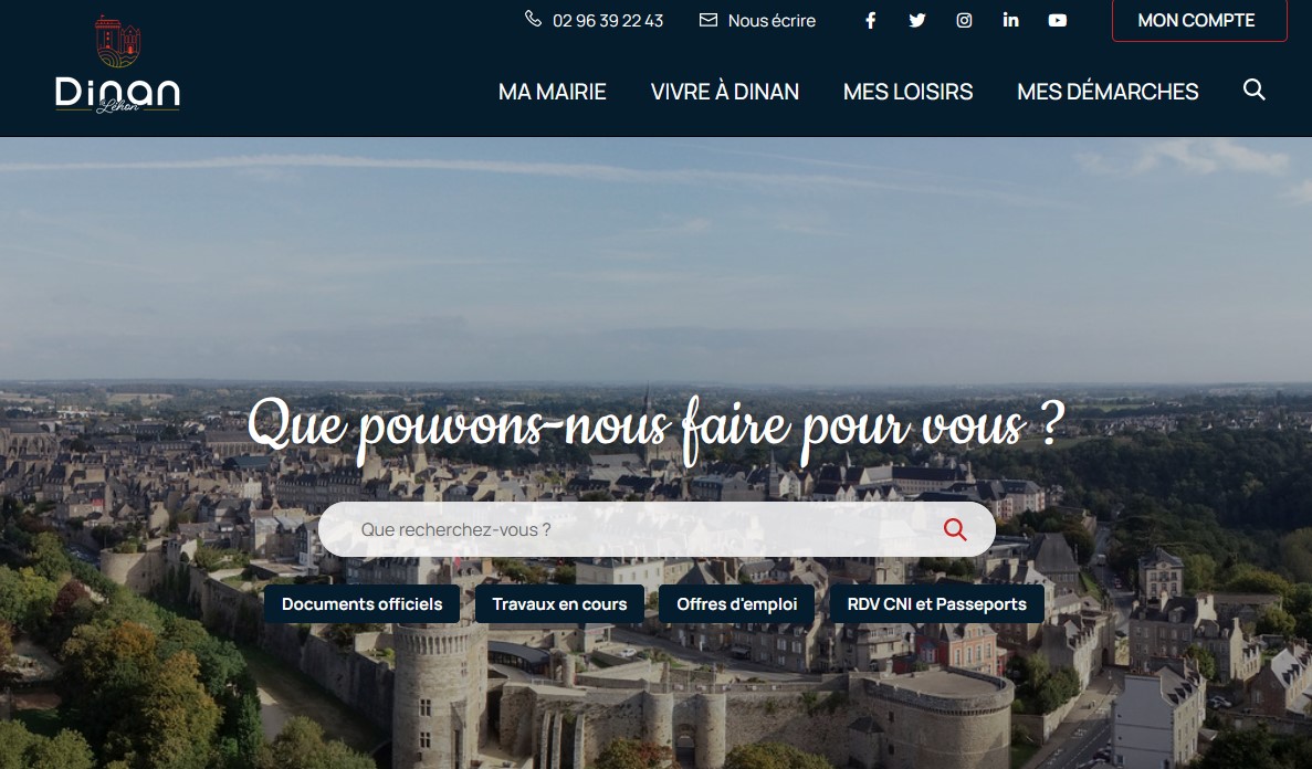 Site web ville Dinan